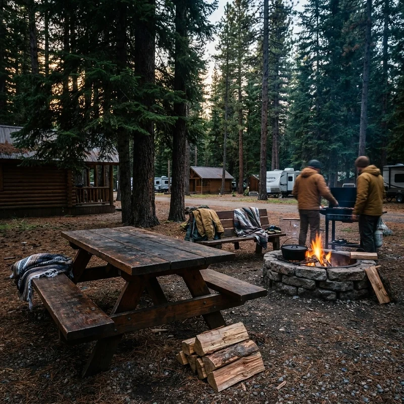 Lodging basecamp near the Devil Anse trailhead